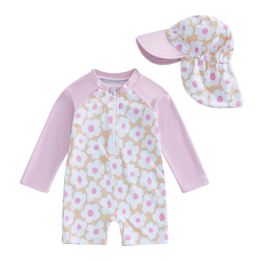 Rosie Posie Palmie Girl's Swim Set